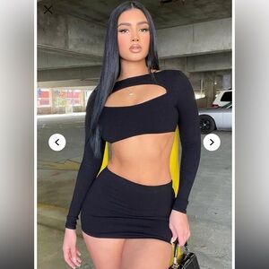 fashion Nova micro skirt 🖤